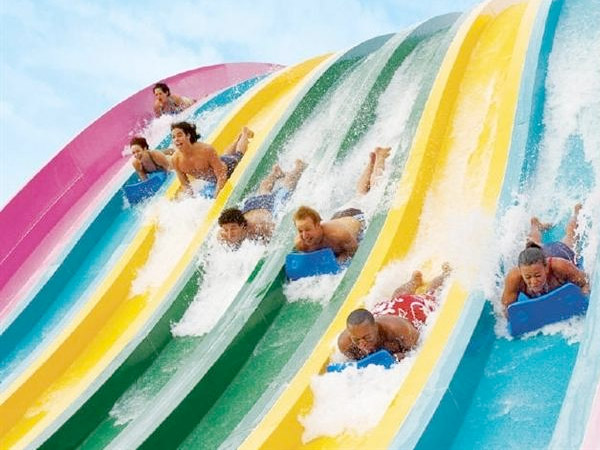 water park water slide